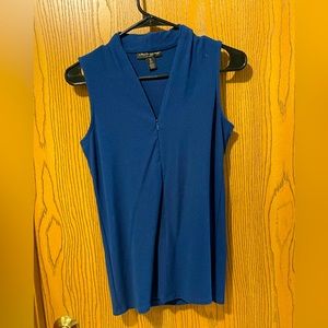 Blue Maternity Sleevless Top
